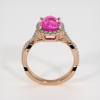 4.28 Ct. Sapphire Ring, 14K Rose Gold 3
