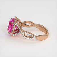 4.28 Ct. Sapphire Ring, 14K Rose Gold 4