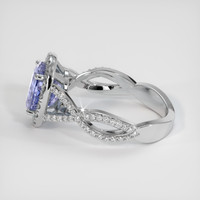2.48 Ct. Violet Sapphire Ring, 10K White Gold 4