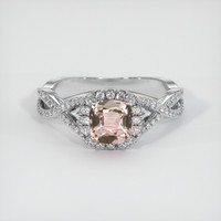 1.08 Ct. Sapphire Ring, 14K White Gold 1