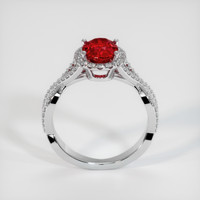 1.97 Ct. Ruby Ring, 14K White Gold 3