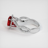 1.97 Ct. Ruby Ring, 14K White Gold 4