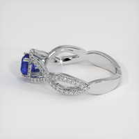 1.00 Ct. Color Change Sapphire Ring, 14K White Gold 4
