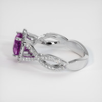 1.69 Ct. Sapphire Ring, 14K White Gold 4