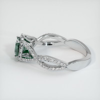 0.78 Ct. Sapphire Ring, 14K White Gold 4