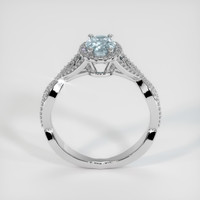 0.78 Ct. Sapphire Ring, 14K White Gold 3