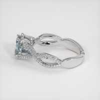 0.78 Ct. Sapphire Ring, 14K White Gold 4