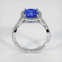 3.47 Ct. Sapphire Ring, 18K White Gold 3