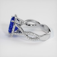 3.47 Ct. Sapphire Ring, 18K White Gold 4