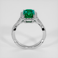 2.91 Ct. Emerald Ring, 18K White Gold 3