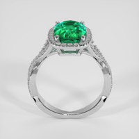 3.23 Ct. Emerald Ring, 18K White Gold 3