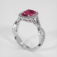 1.42 Ct. Pink Spinel Ring, 18K White Gold 2