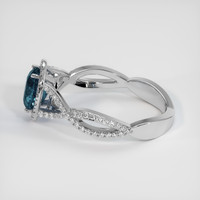 1.51 Ct. Sapphire Ring, 18K White Gold 4
