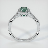 0.78 Ct. Sapphire Ring, 18K White Gold 3