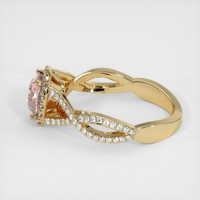1.08 Ct. Padparadscha Sapphire Ring, 14K Yellow Gold 4