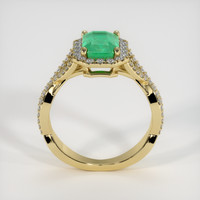 1.53 Ct. Emerald Ring, 18K Yellow Gold 3