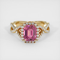2.08 Ct. Sapphire Ring, 18K Yellow Gold 1