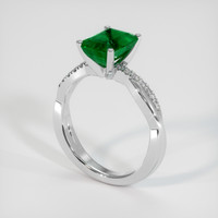 1.89 Ct. Emerald Ring, Platinum 950 2