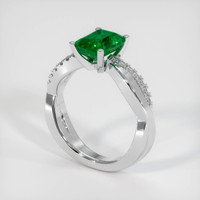 1.61 Ct. Emerald Ring, Platinum 950 2