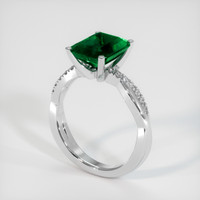 2.75 Ct. Emerald Ring, Platinum 950 2