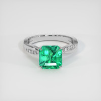 2.46 Ct. Emerald Ring, Platinum 950 1