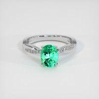 1.97 Ct. Emerald Ring, Platinum 950 1
