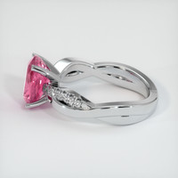 2.73 Ct. Pink Sapphire Ring, Platinum 950 4