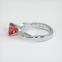 2.03 Ct. Padparadscha Sapphire Ring, Platinum 950 4