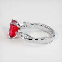 2.06 Ct. Ruby Ring, Platinum 950 4