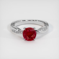 1.49 Ct. Ruby Ring, Platinum 950 1