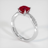 1.49 Ct. Ruby Ring, Platinum 950 2