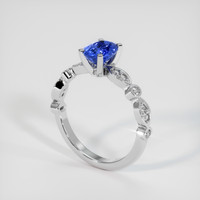 1.00 Ct. Pink Sapphire Ring, Platinum 950 2