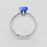 2.07 Ct. Blue Sapphire Ring, Platinum 950 3