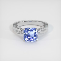 4.08 Ct. Blue Sapphire Ring, Platinum 950 1