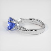 4.08 Ct. Blue Sapphire Ring, Platinum 950 4