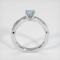 0.60 Ct. Greyish Blue Sapphire Ring, Platinum 950 3