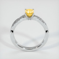0.84 Ct. Yellow Sapphire Ring, Platinum 950 3