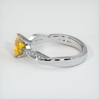 0.84 Ct. Yellow Sapphire Ring, Platinum 950 4