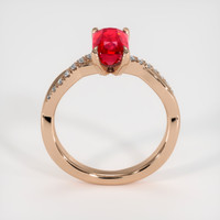 2.06 Ct. Ruby Ring, 14K Rose Gold 3