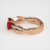 1.37 Ct. Ruby Ring, 14K Rose Gold 4