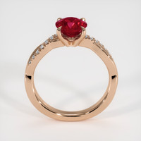 1.49 Ct. Ruby Ring, 14K Rose Gold 3
