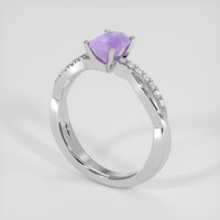 1.47 Ct. Purple Sapphire Ring, Silver 2