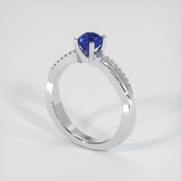 1.00 Ct. Color Change Sapphire Ring, 10K White Gold 2