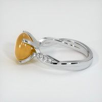 5.83 Ct. Yellow Sapphire Ring, 14K White Gold 4