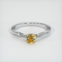 0.54 Ct. Bi Color Sapphire Ring, 14K White Gold 1