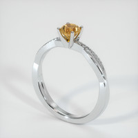 0.54 Ct. Bi Color Sapphire Ring, 14K White Gold 2