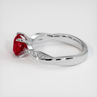 1.49 Ct. Ruby Ring, 14K White Gold 4