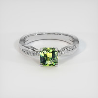 1.28 Ct. Bi Color Sapphire Ring, 14K White Gold 1