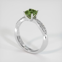 1.28 Ct. Bi Color Sapphire Ring, 14K White Gold 2