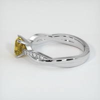 0.85 Ct. Bi Color Sapphire Ring, 18K White Gold 4